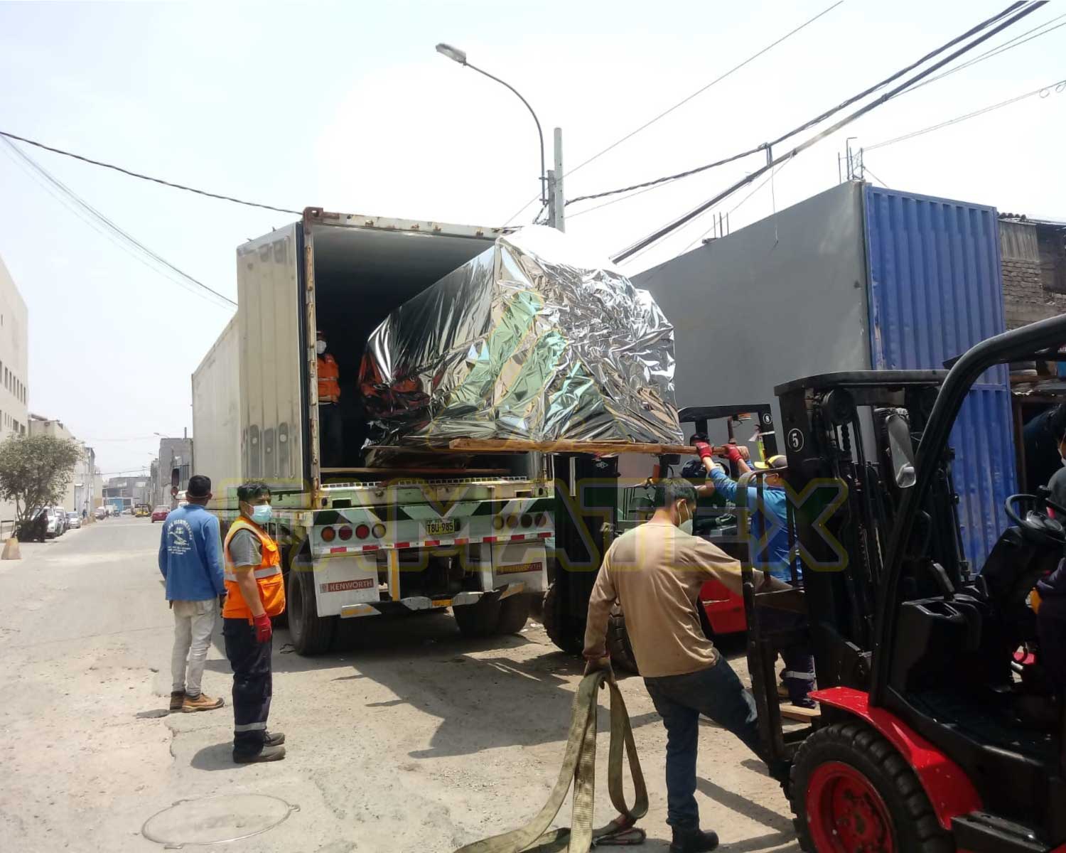 Descargando la bordadora